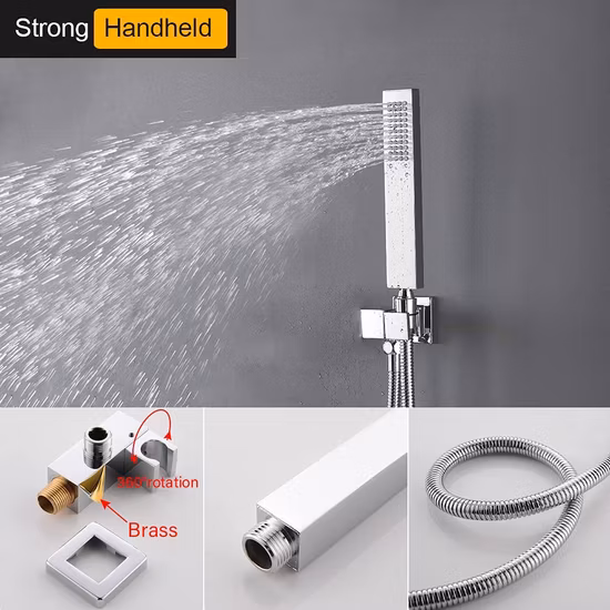 Sistema doccia con bocca vasca a cascata